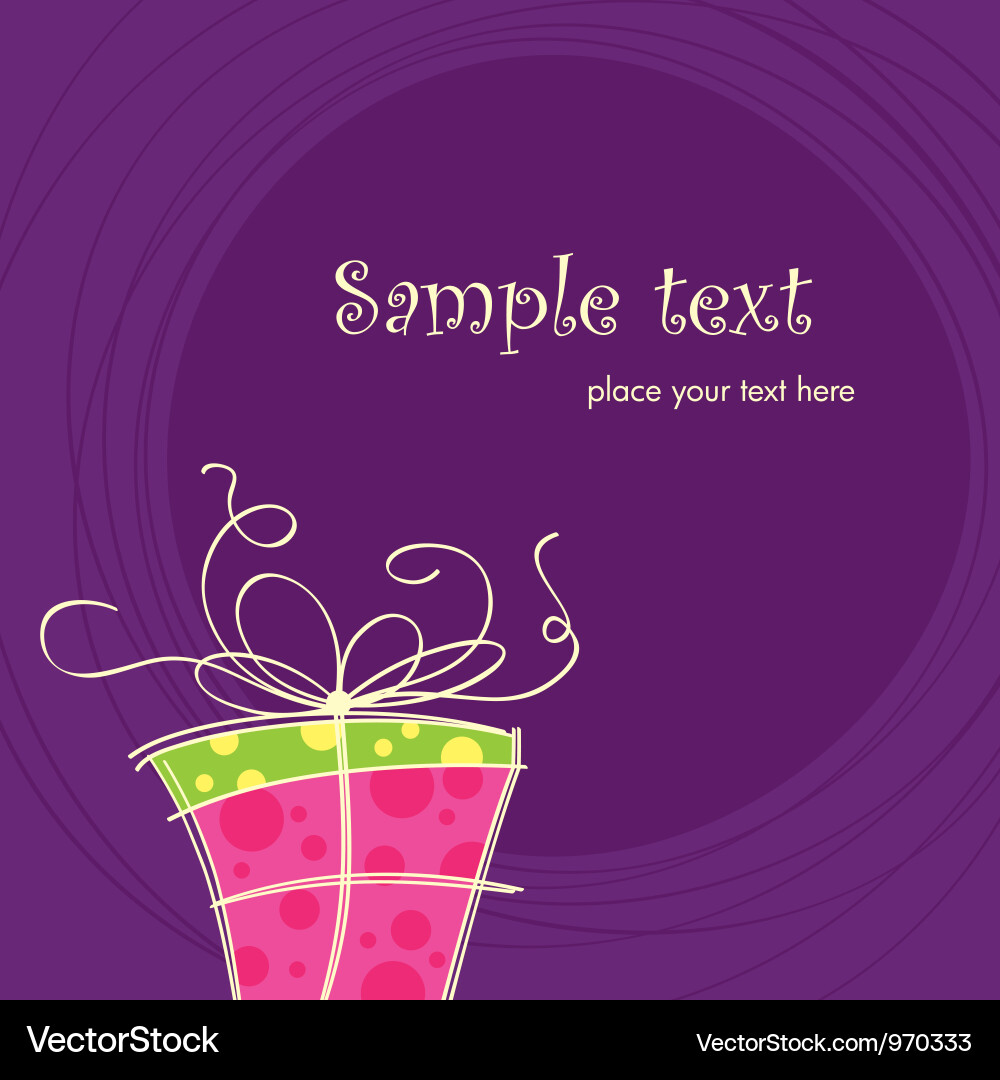 Celebration Card with Gift Boxes Vector Image