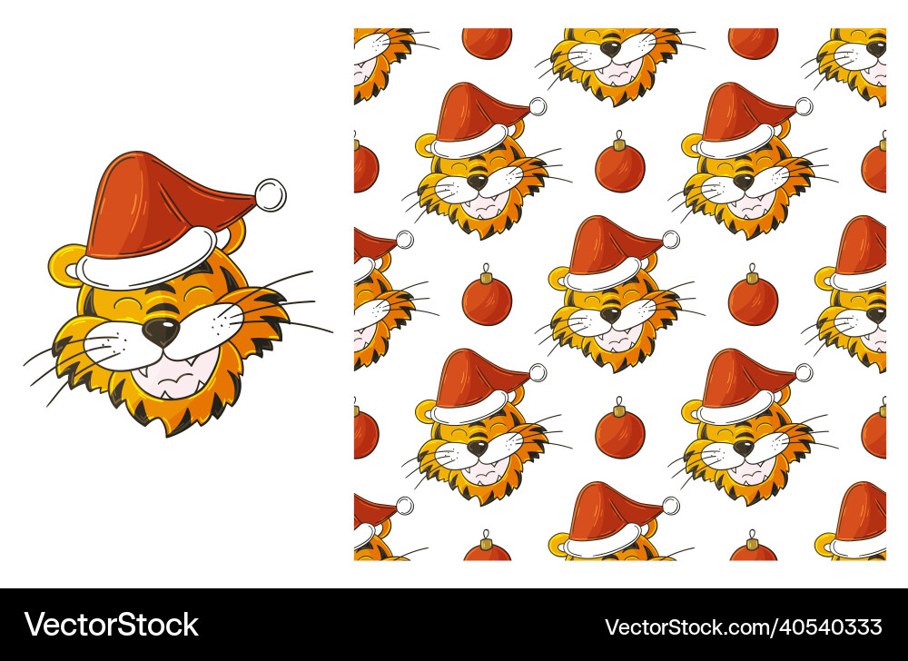 Cute set of element and seamless pattern ideal Cute set of element and seamless pattern ideal Vector Image