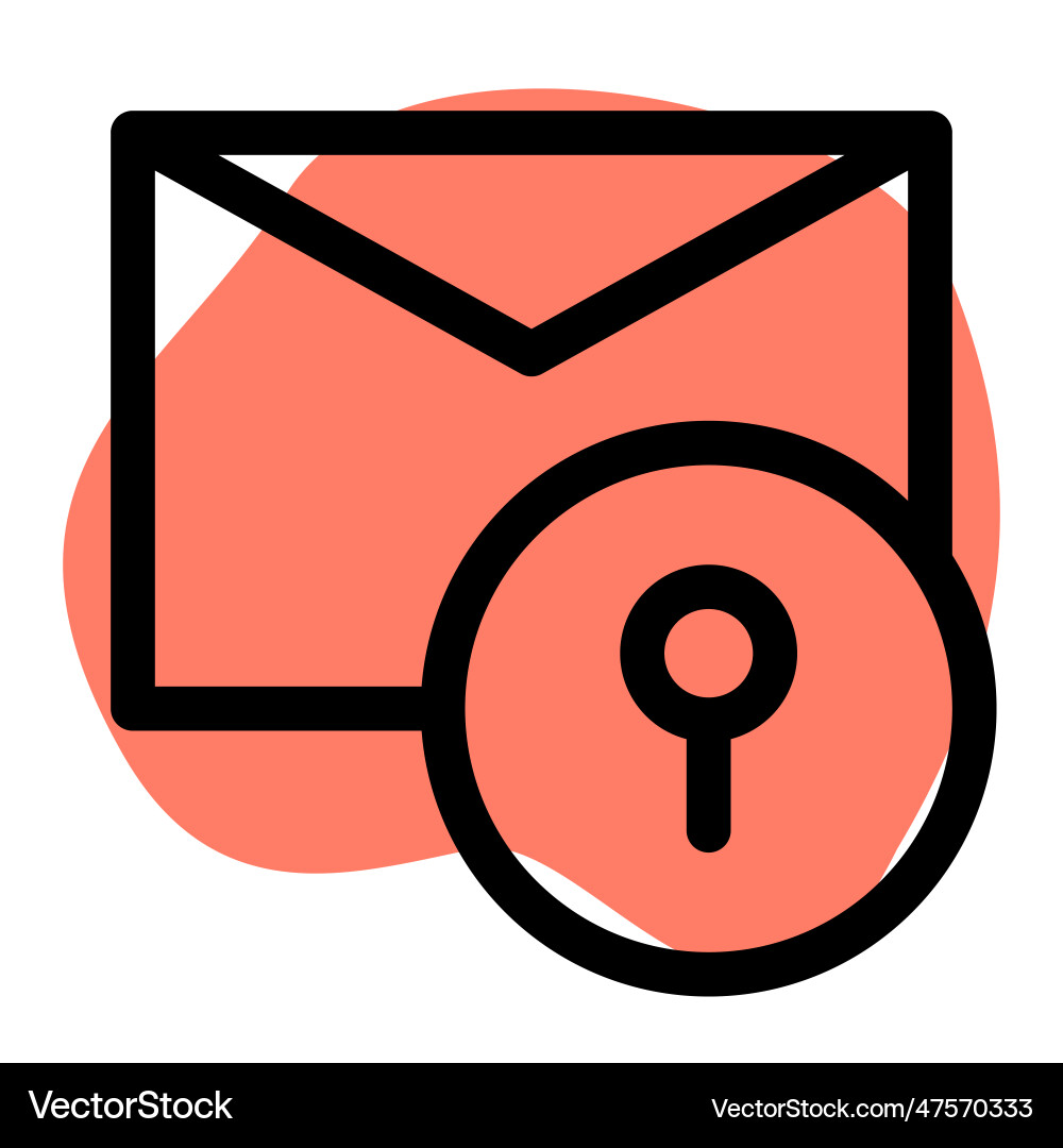 Digital message encrypted for security vector image