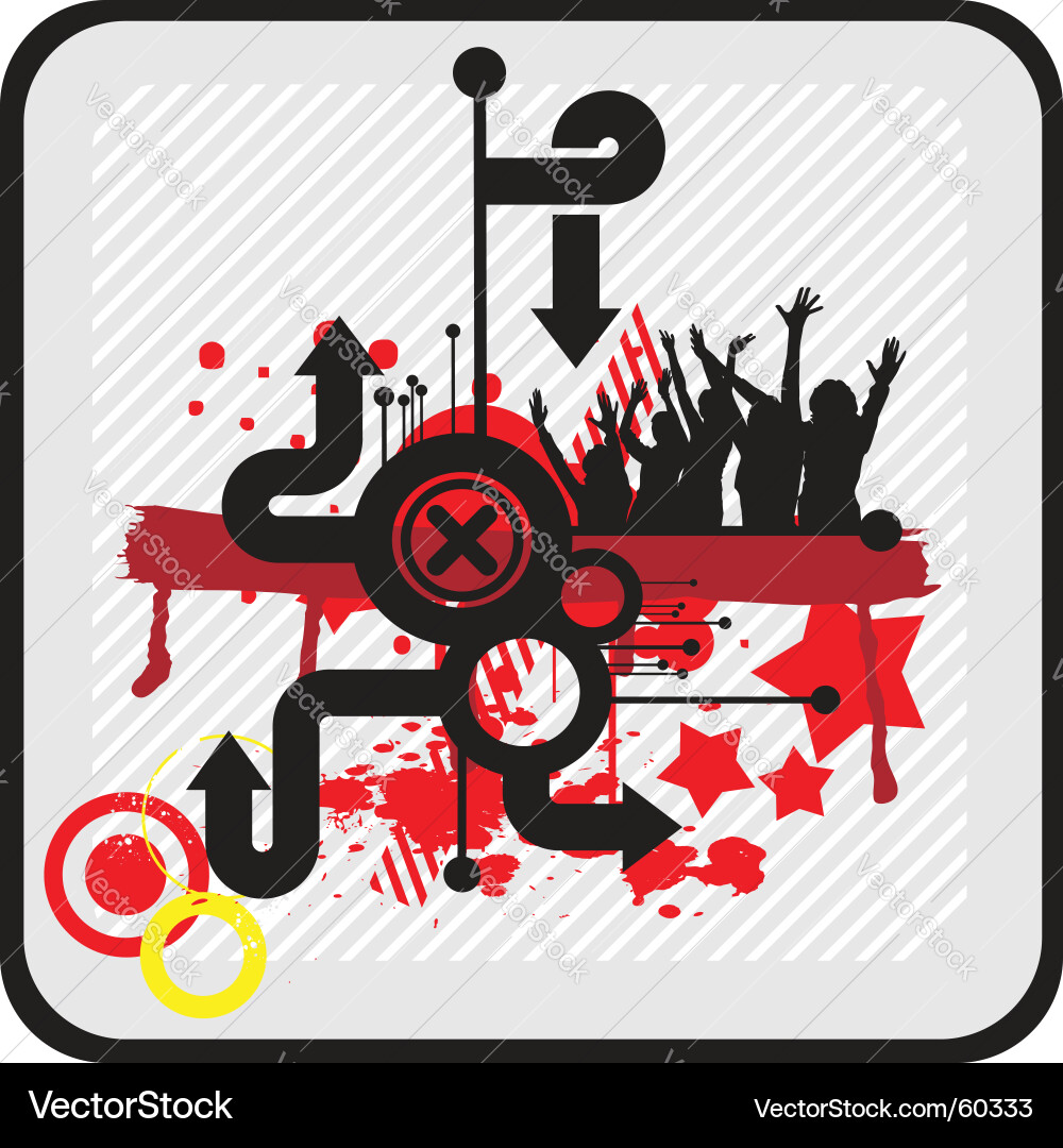 Party Vibes Graphics Vector Image