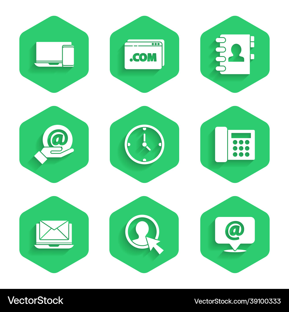 Set clock create account screen mail and e-mail Set clock create account screen mail and e-mail vector image