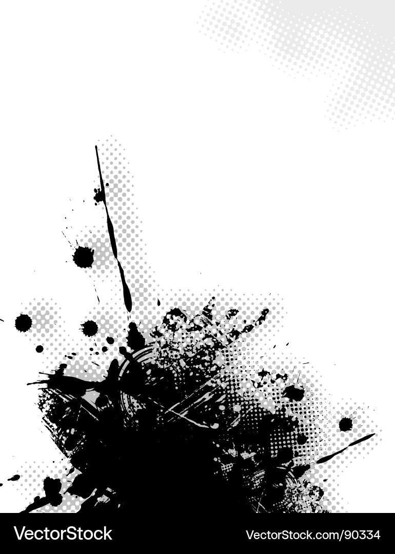 Abstract Ink Splatter Vector Image