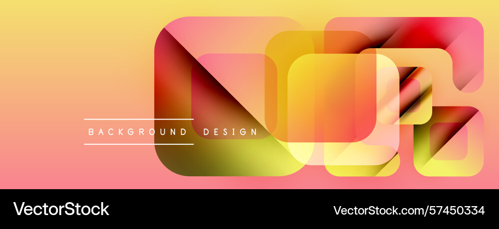 Abstract vibrant background overlapping squares Abstract vibrant background overlapping squares Vector Image