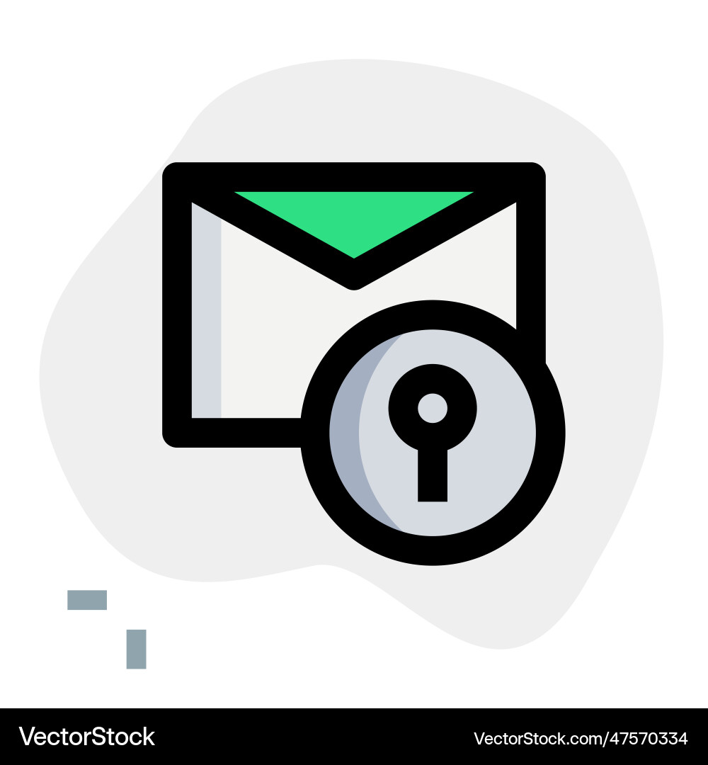 Digital message encrypted for security vector image