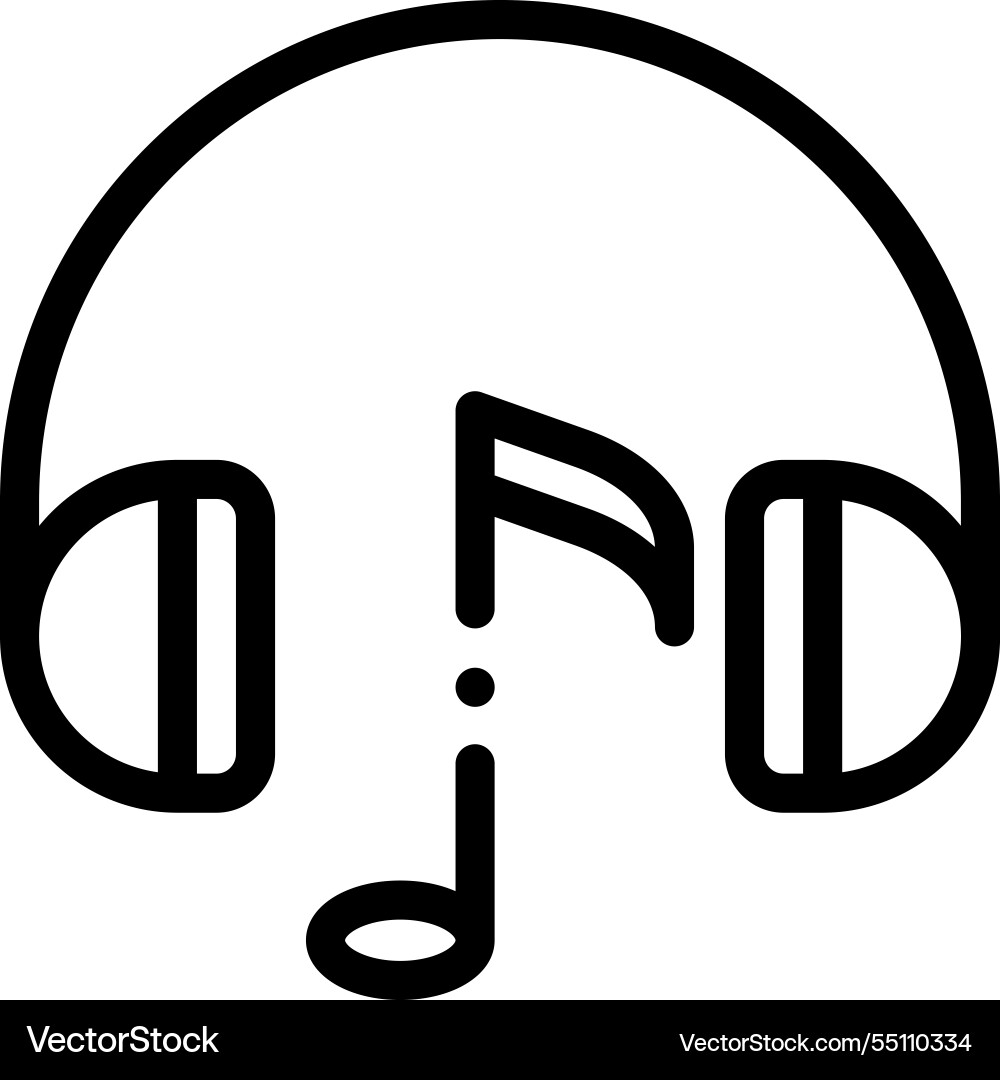 Music player icon thin linear style design Music player icon thin linear style design vector image