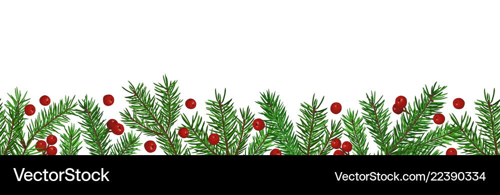Seamless background with realistic green fir tree Seamless background with realistic green fir tree vector image
