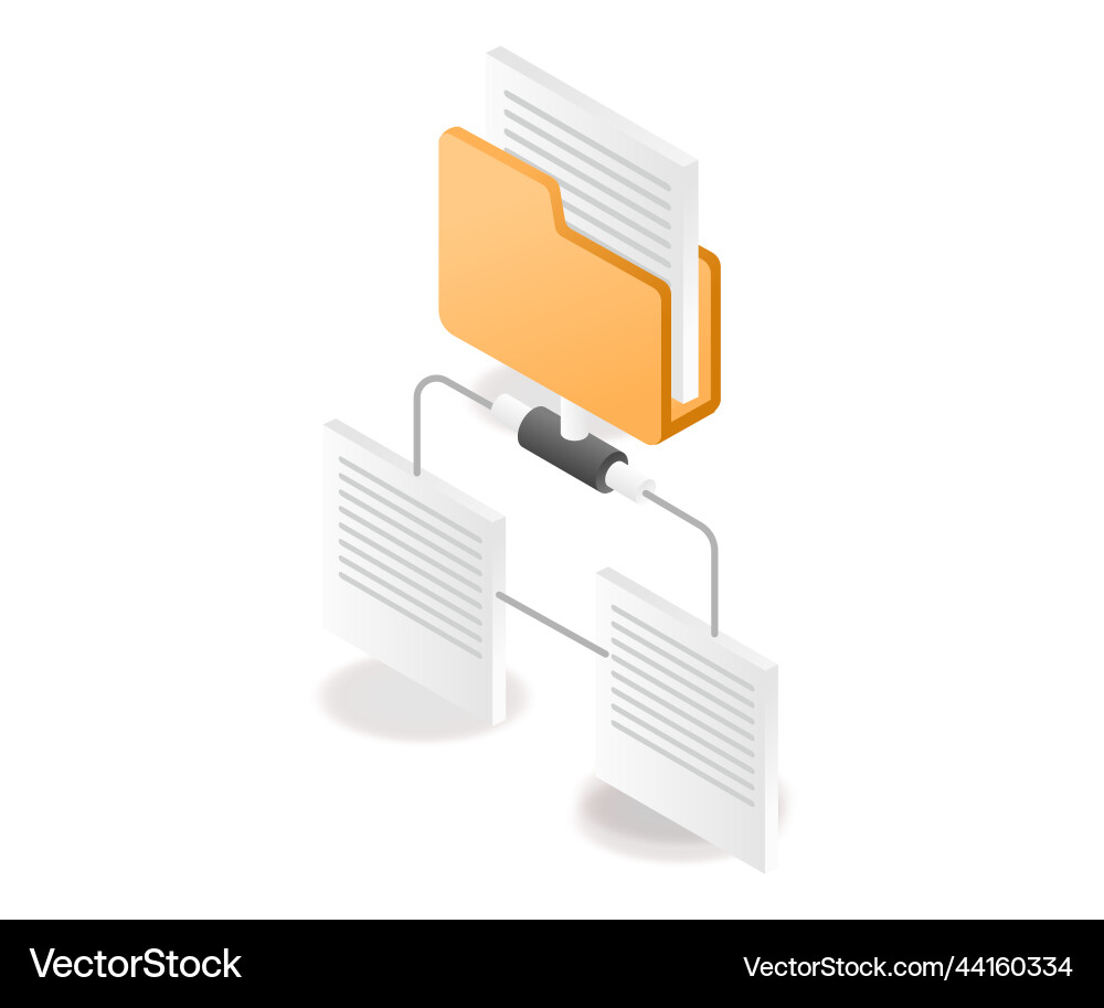 Share folder data Share folder data vector image