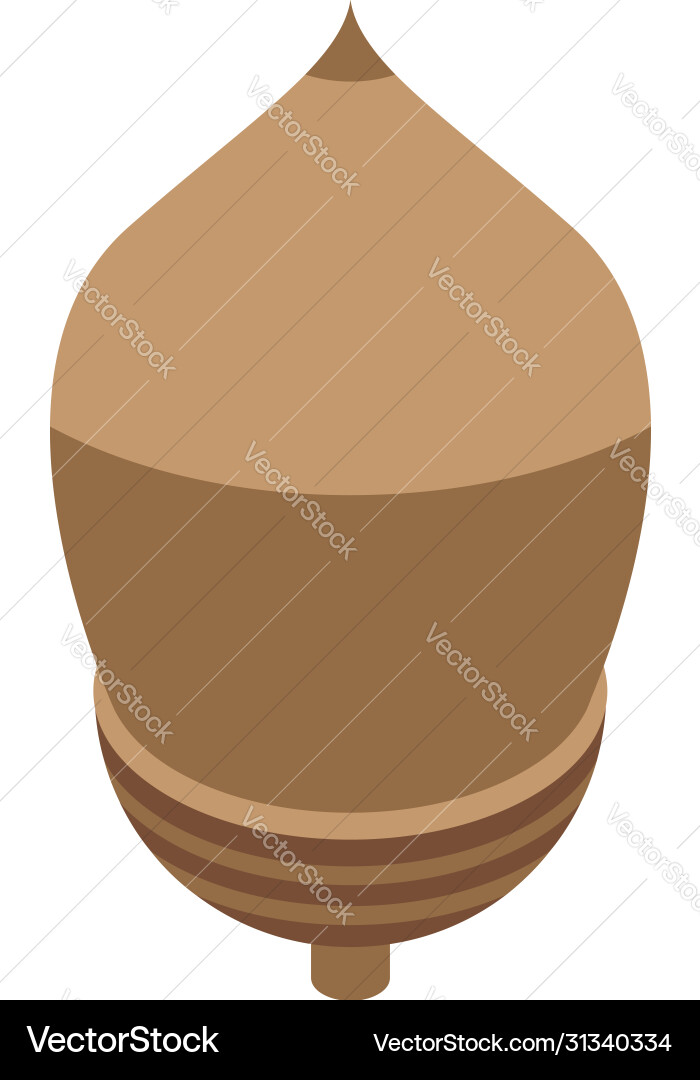 Tree acorn icon isometric style Tree acorn icon isometric style Vector Image
