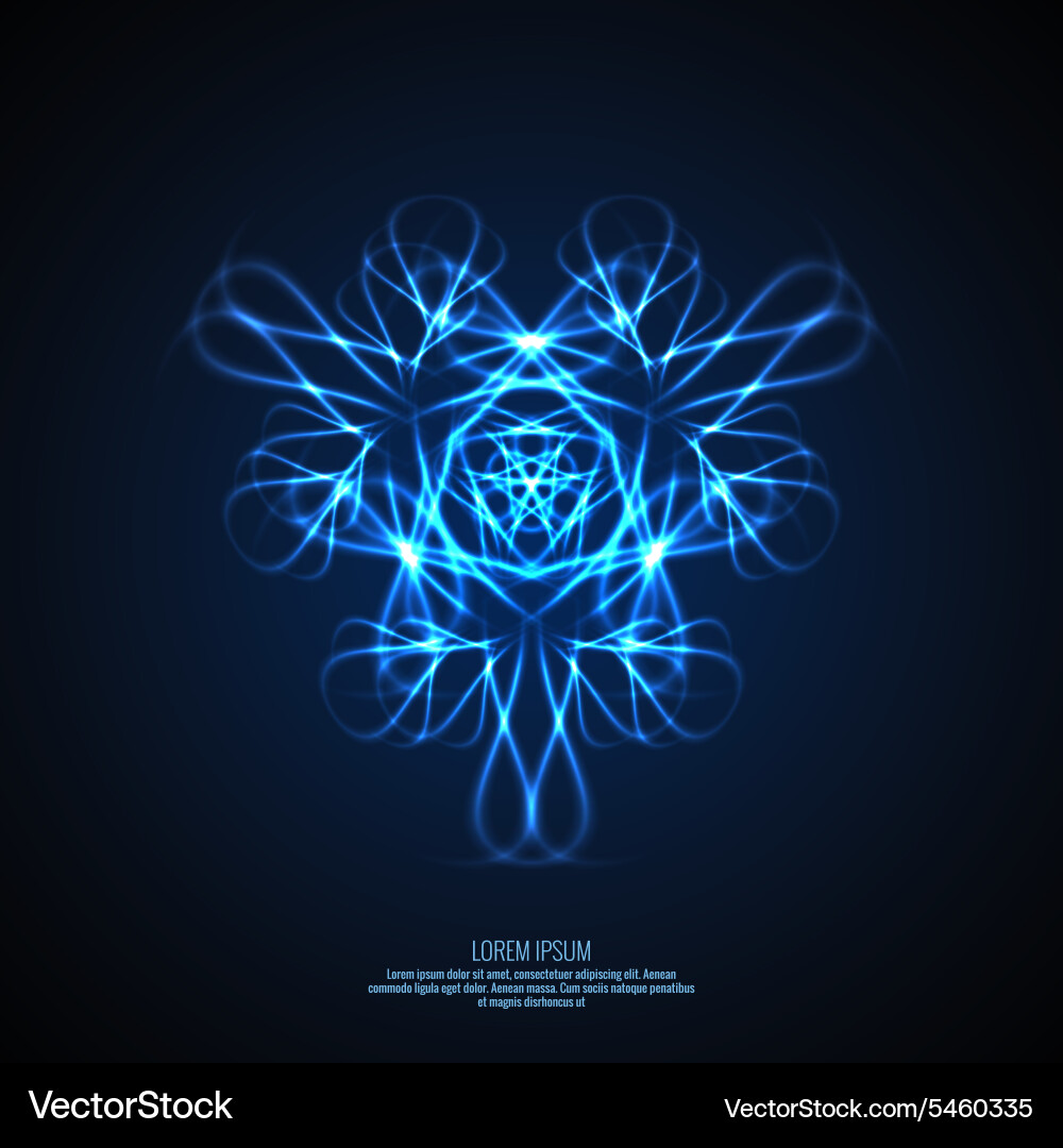 Abstract background with fiery fractal Vector Image