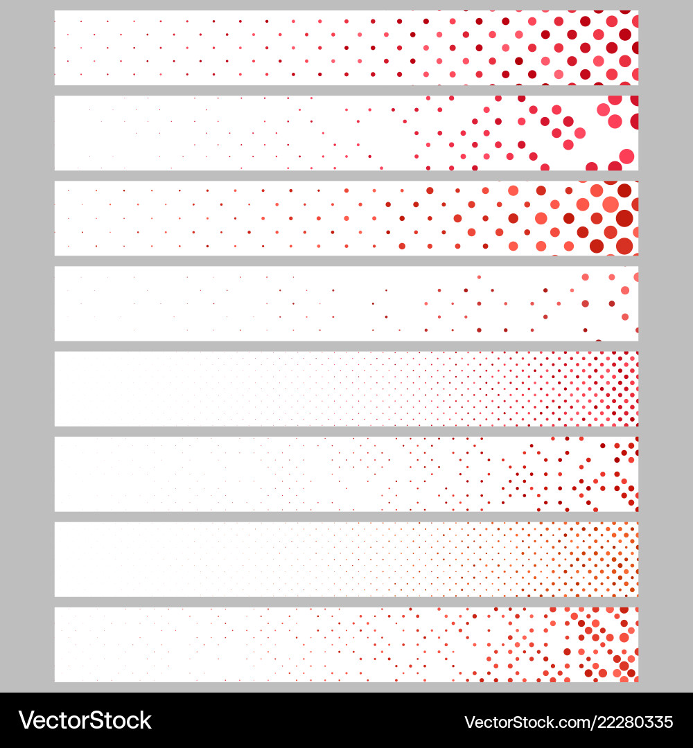 Abstract dot pattern rectangular web banner Abstract dot pattern rectangular web banner Vector Image