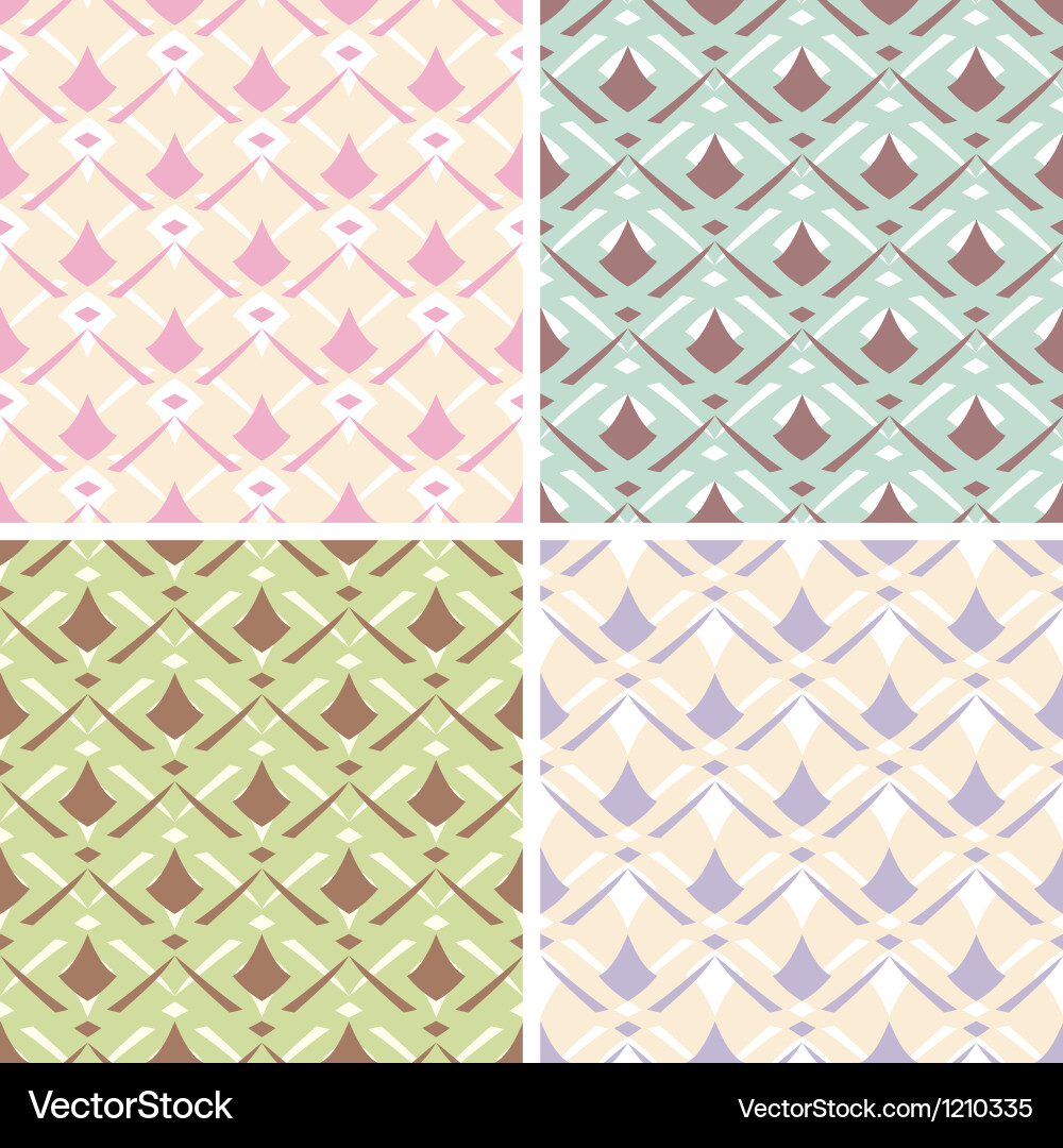 Abstract seamless patterns Vector Image