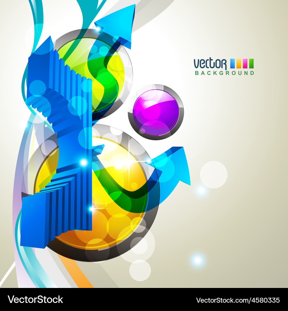 Abstract shape background design Vector Image