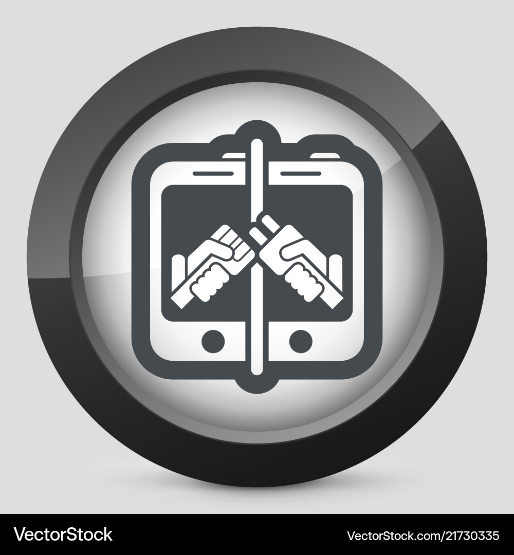 Plug web connection Plug web connection vector image