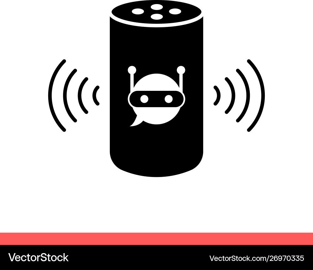 Smart speaker icon for web or mobile app Smart speaker icon for web or mobile app vector image