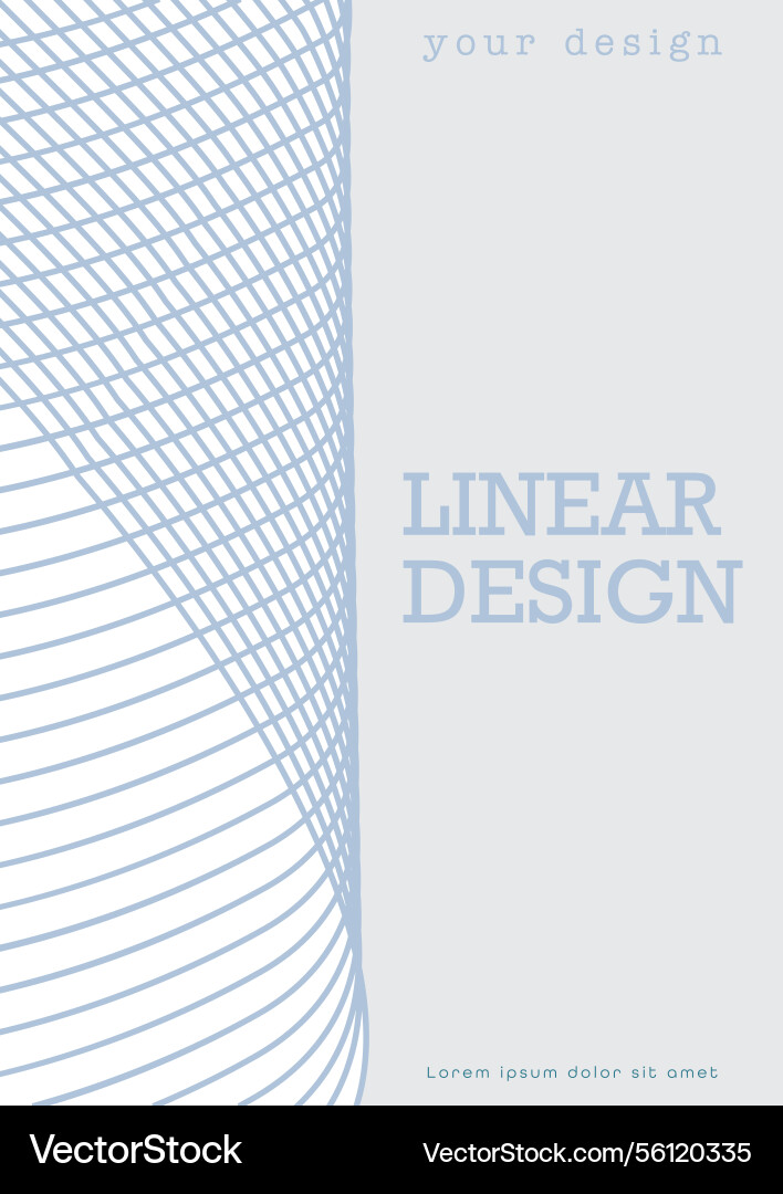 Wavy line design dynamic wave linear Vector Image
