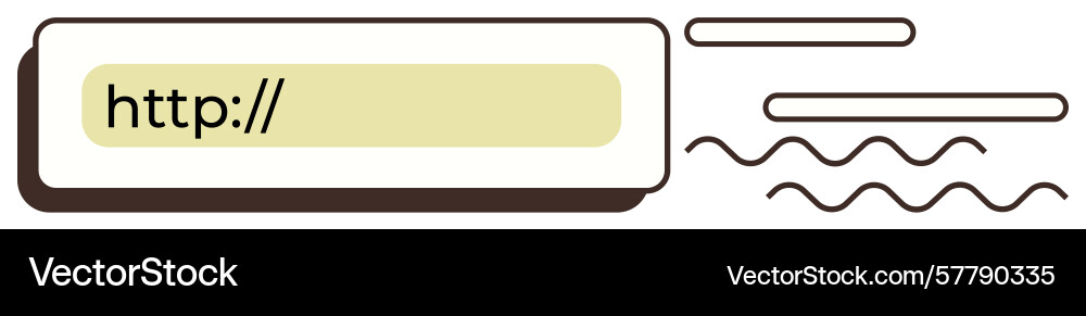 Web Url Suchleiste mit minimalistischem Design Web Url Suchleiste mit minimalistischem Design vektorbild
