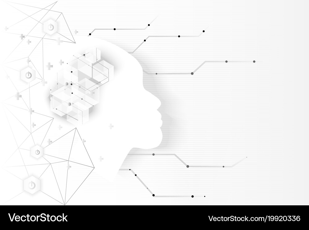 Artificial Intelligence Neural Network vector image