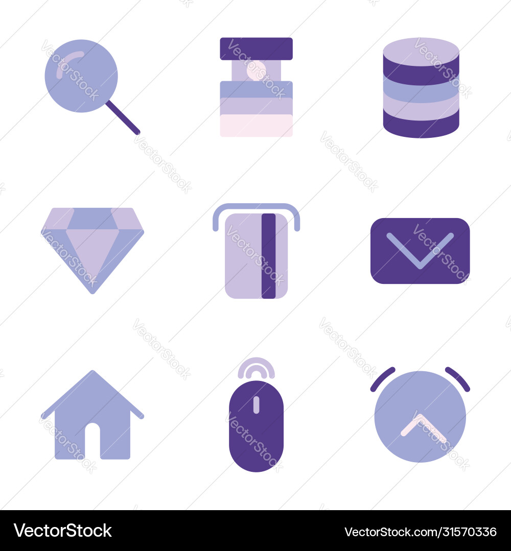Basic user interface icon set outline include Basic user interface icon set outline include vector image