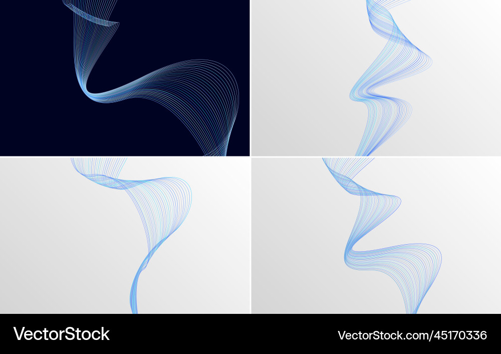 Collection of geometric minimal lines pattern set Collection of geometric minimal lines pattern set vector image