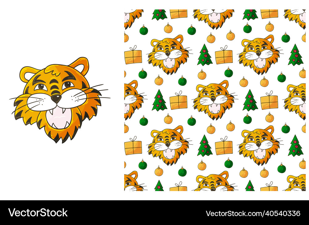 Cute set of element and seamless pattern ideal Cute set of element and seamless pattern ideal vector image