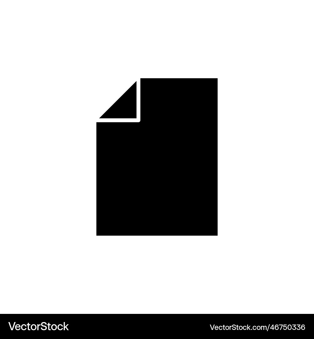 Document icon paper file Vector Image
