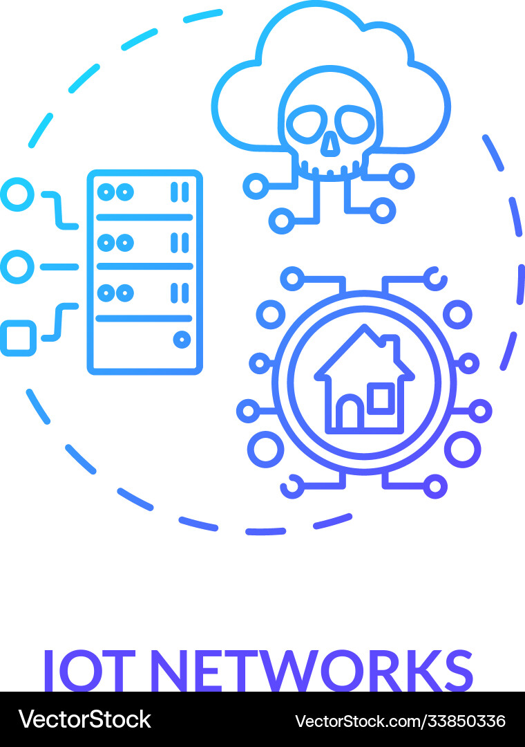 Iot networks concept icon Iot networks concept icon vector image