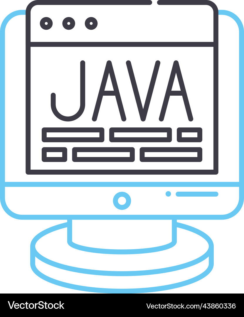 Java Script Zeile Symbol Java Script Zeile Symbol vektorbild