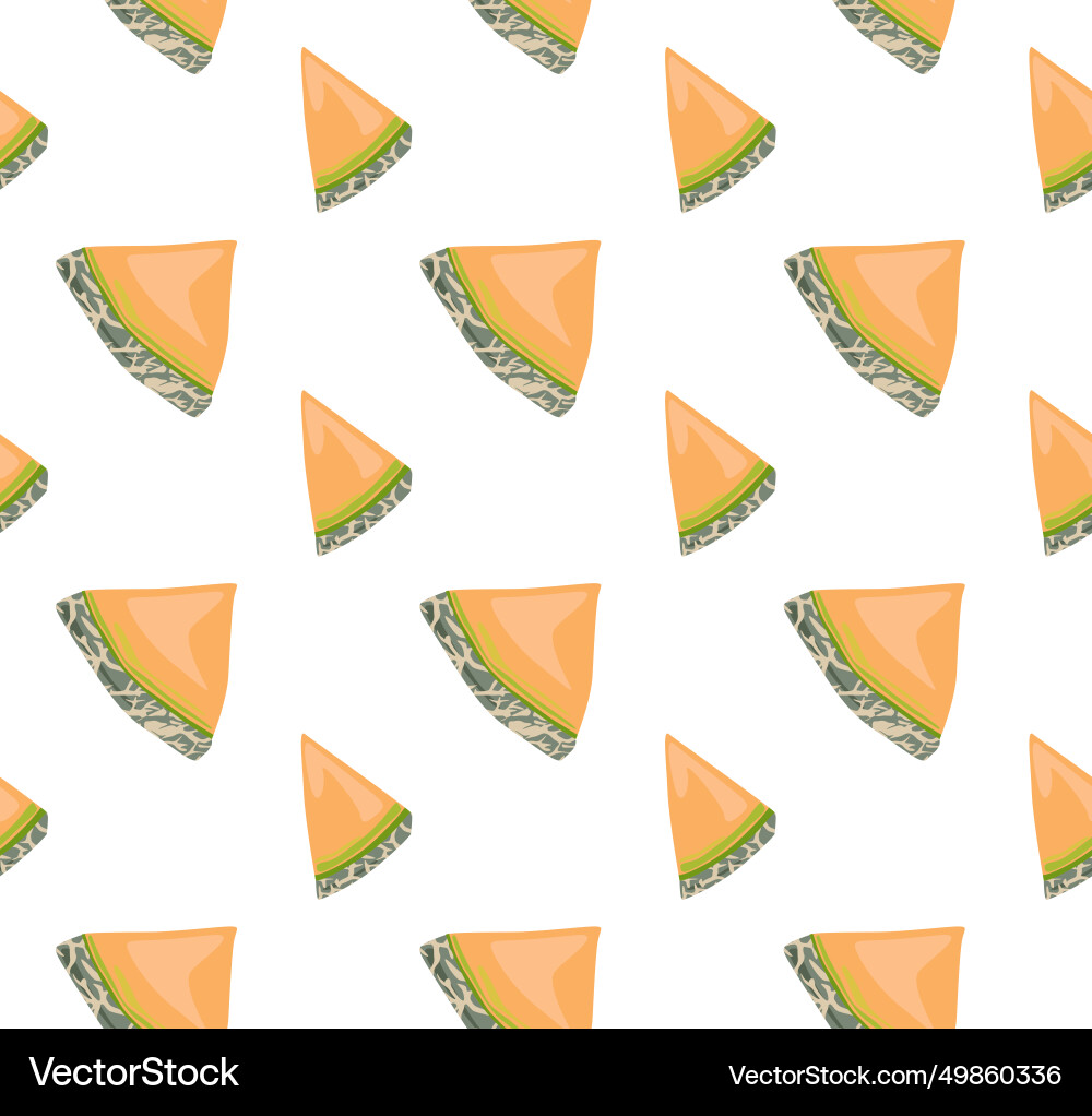 Melon slices are triangular Vector Image