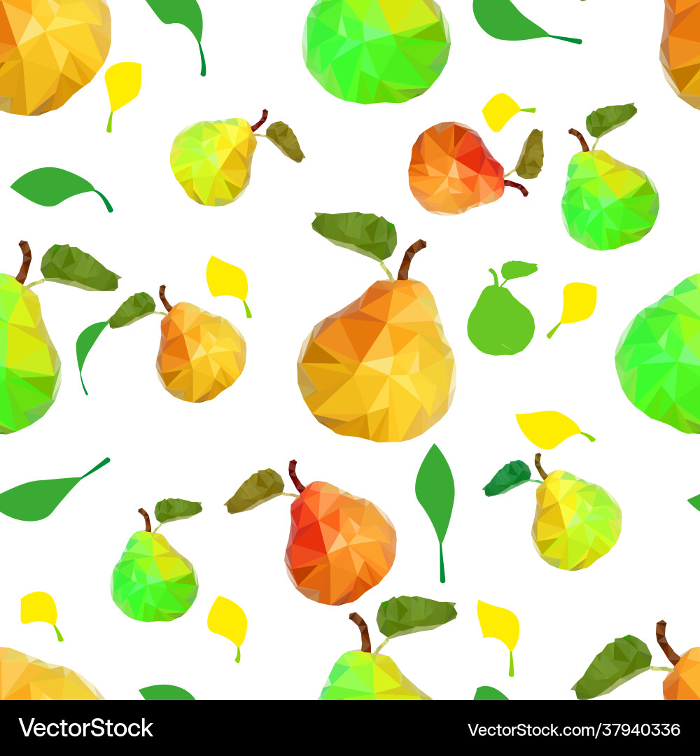Pear pattern Pear pattern Vector Image