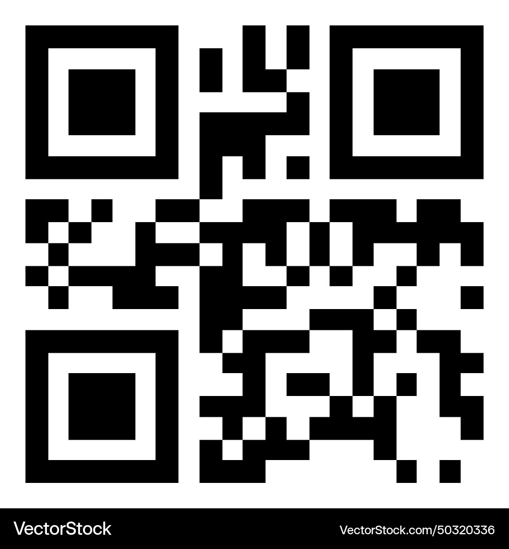 Qr code flat icon isolated on white background Vector Image