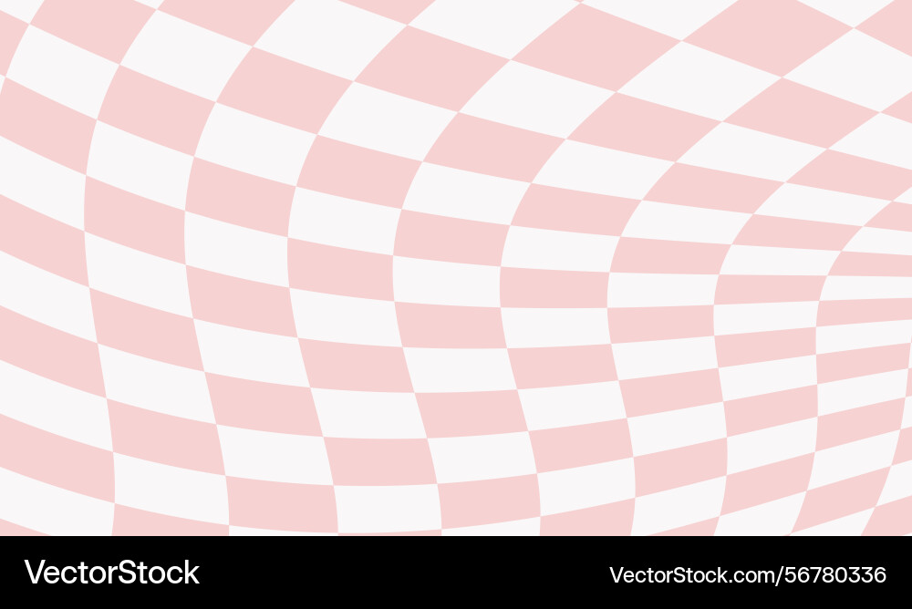 Wavy groovy distorted checkered background set Wavy groovy distorted checkered background set vector image
