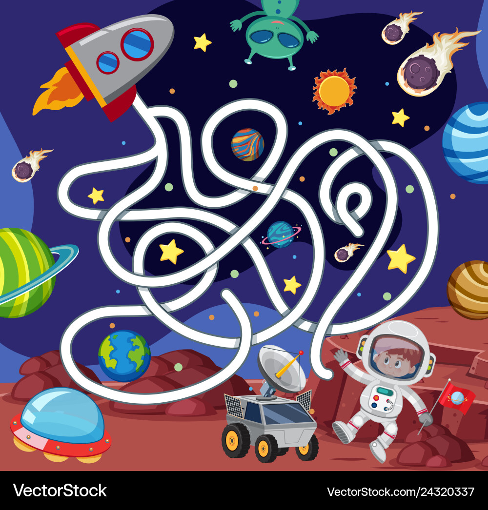 A space game template A space game template vector image