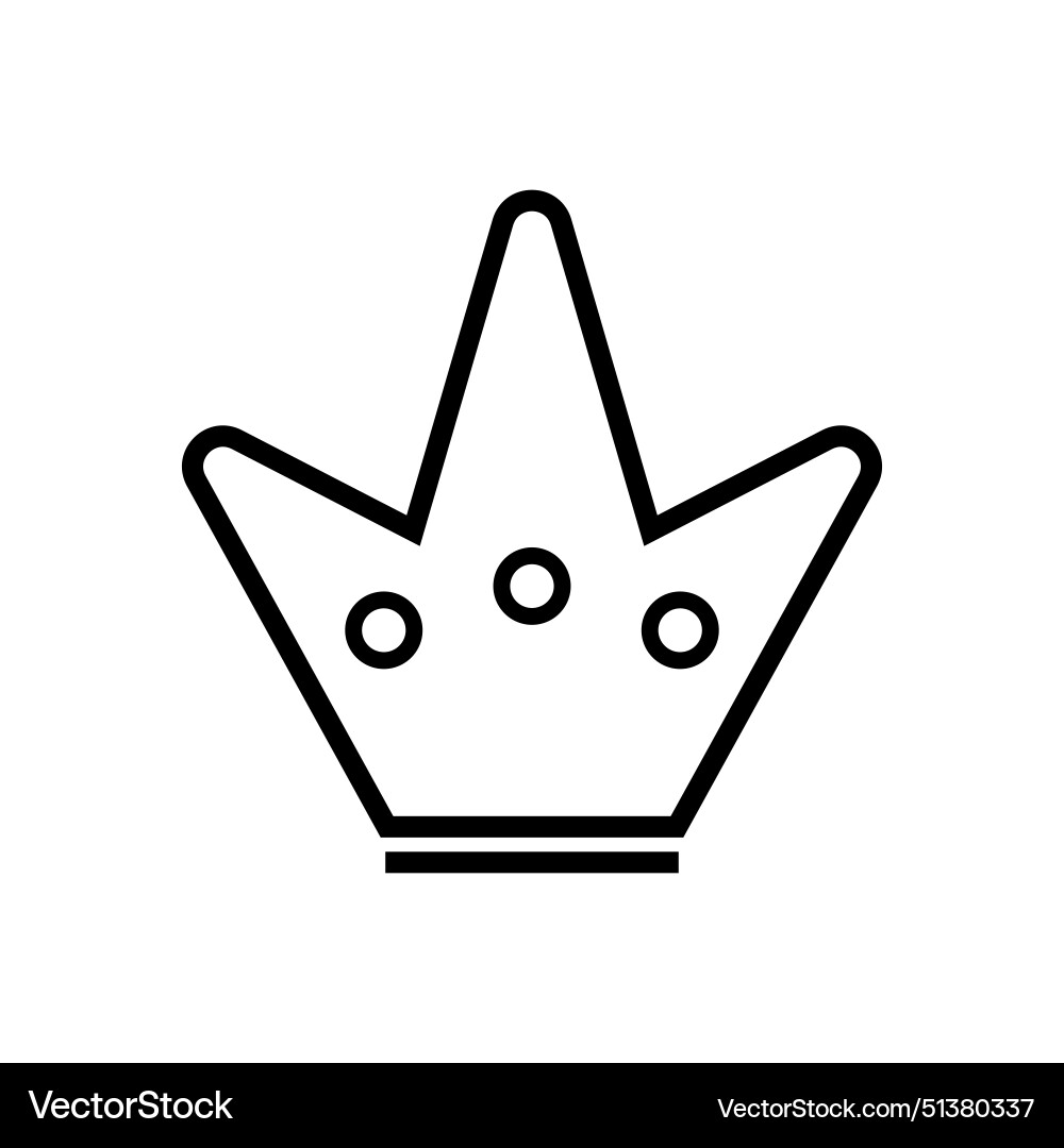 Crown icon element design Royalty Free Vector Image