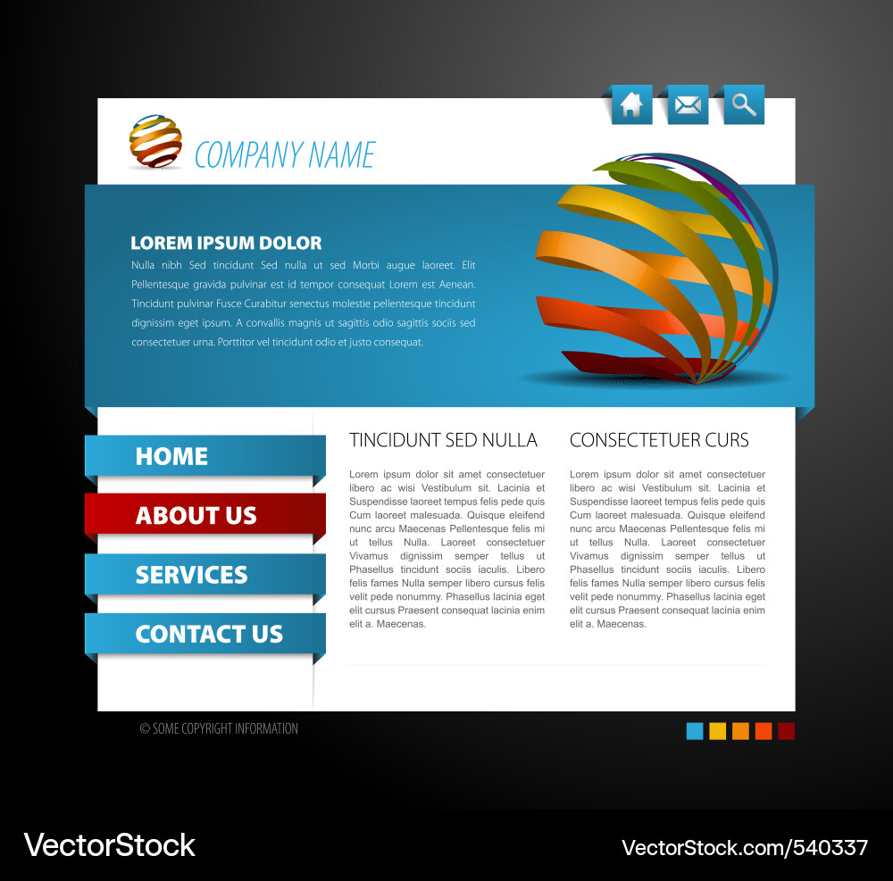 Modern web Vector Image