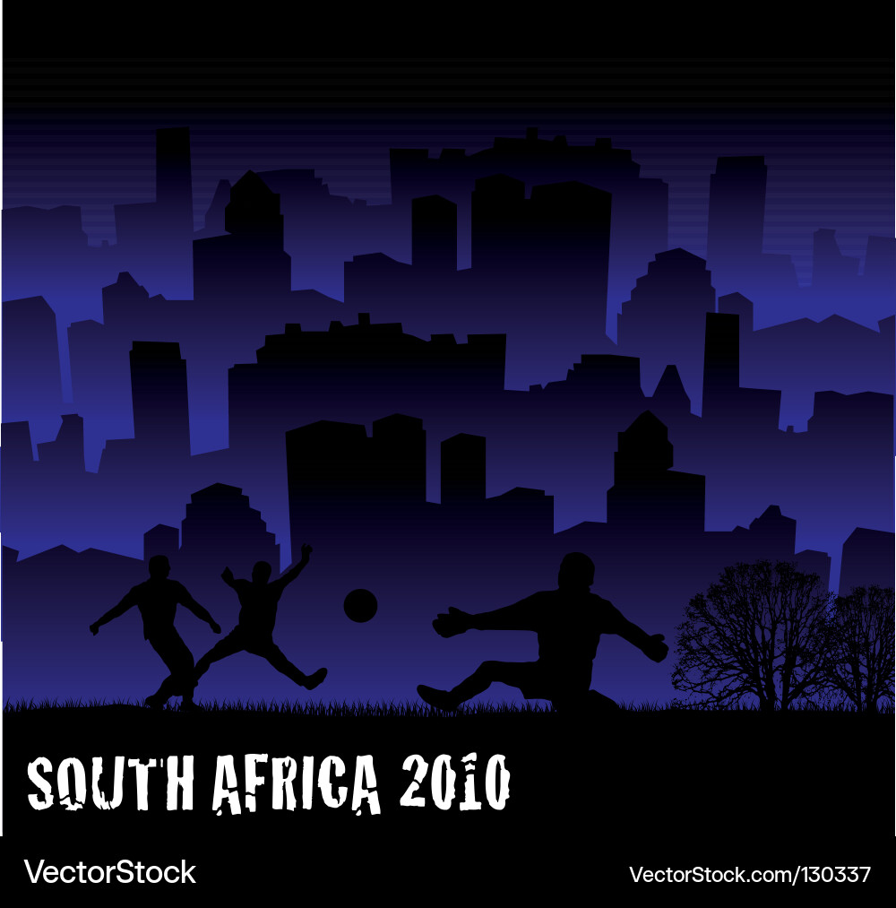 South Africa 2010 Football Vector Image