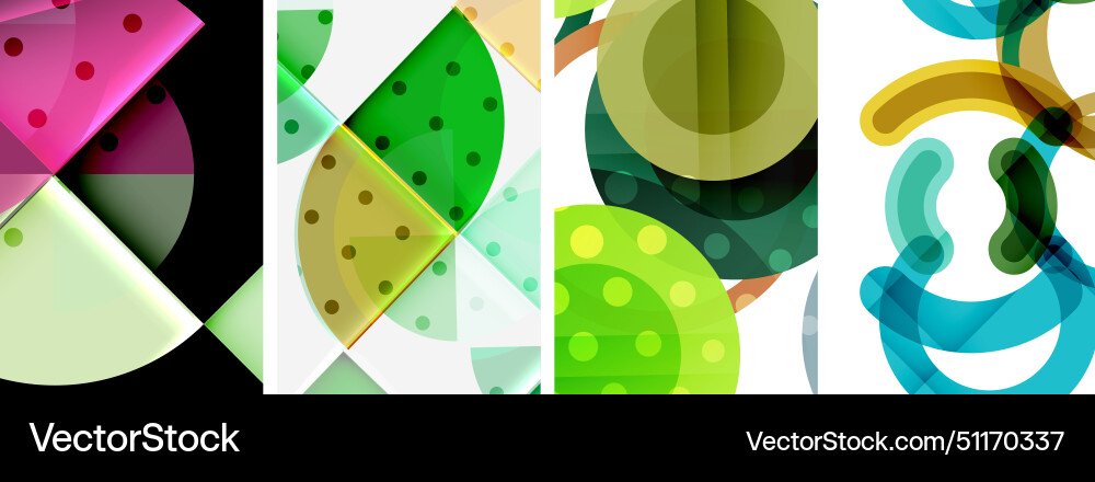 Symmetrical pattern of various colored circles Symmetrical pattern of various colored circles vector image
