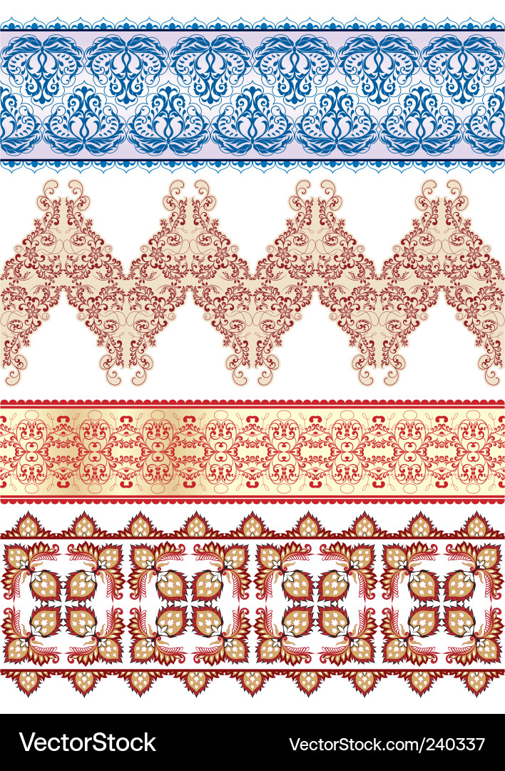 Textiles patterns Vector Image