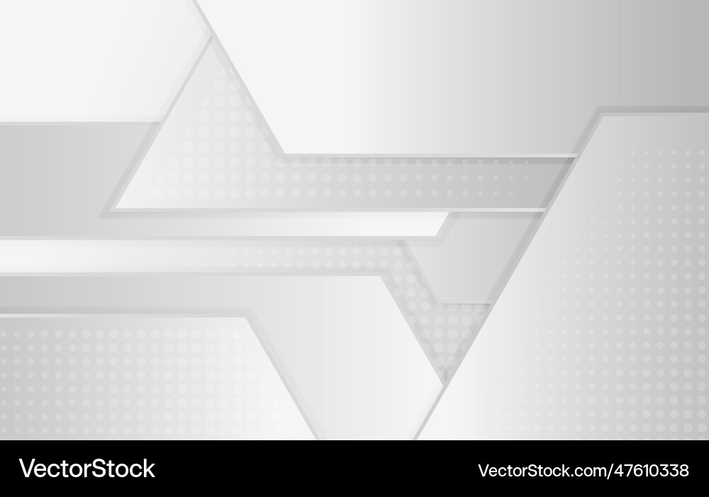 Abstract gradient white and gray pattern design Vector Image