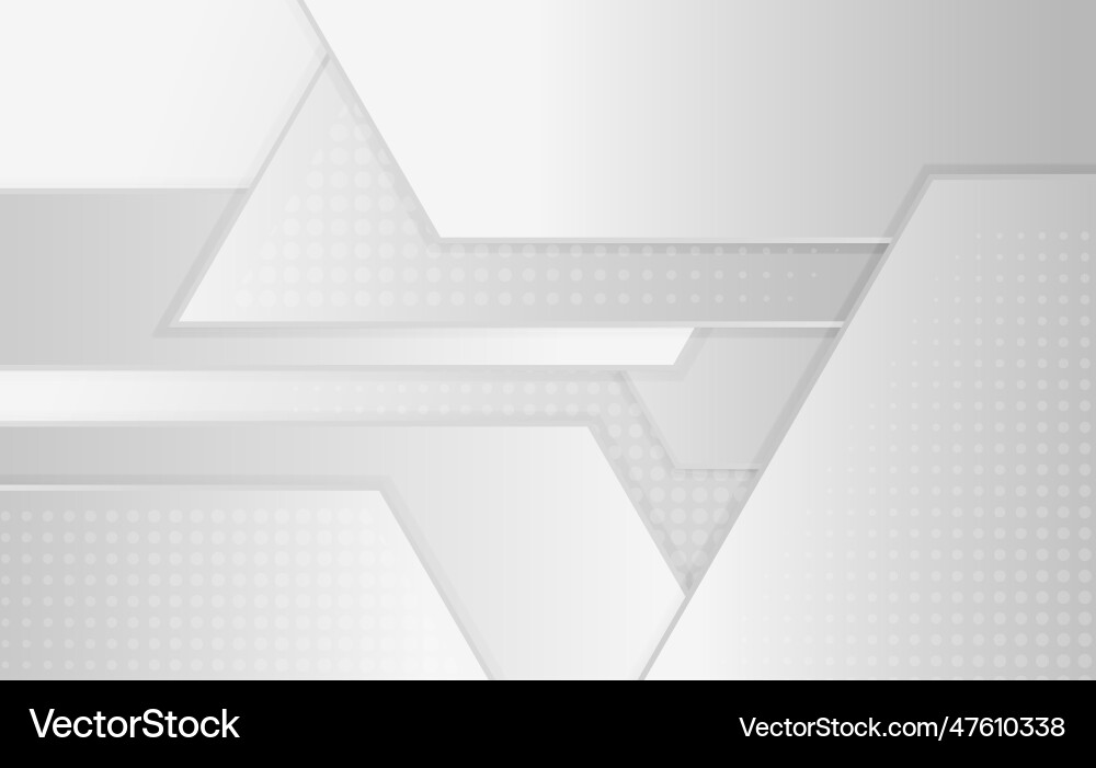 Abstract gradient white and gray pattern design vector image