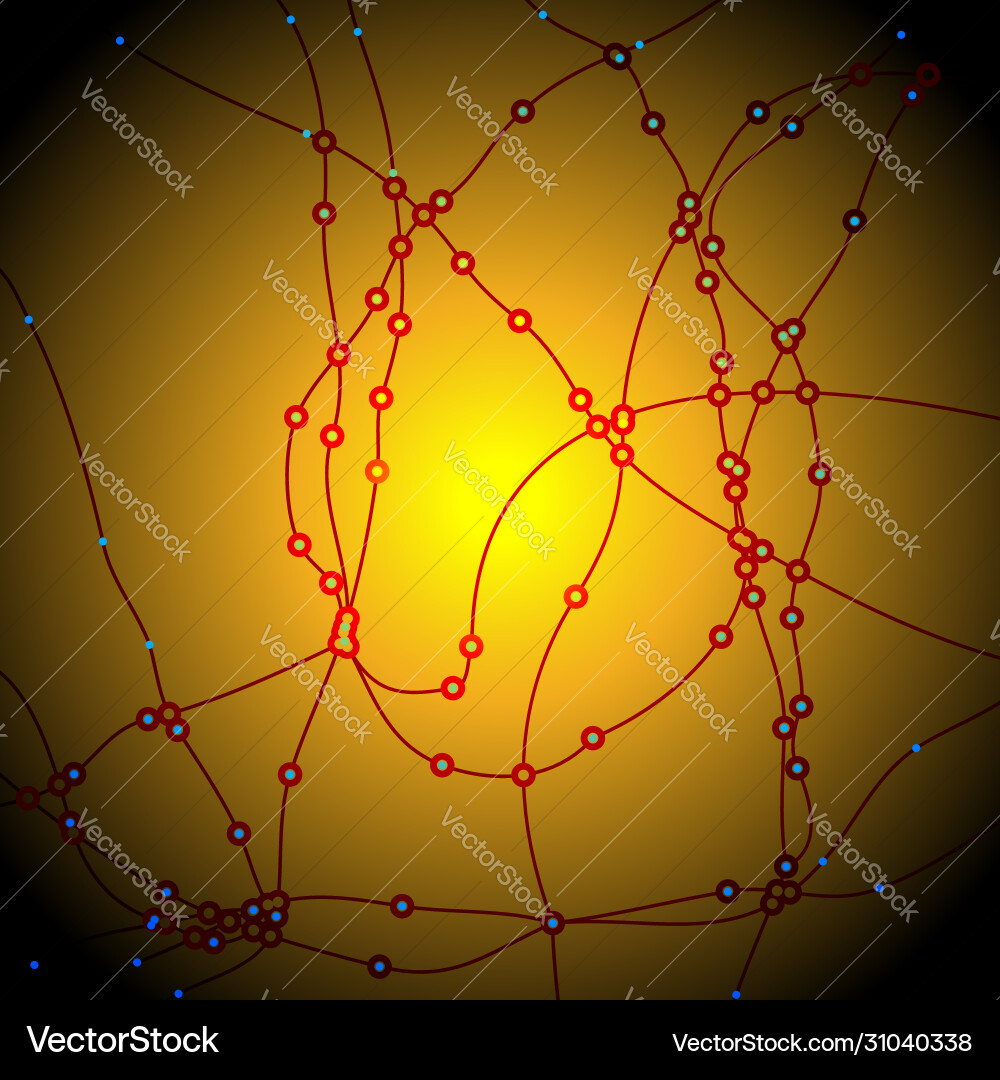Background with grid dotted lines Vector Image