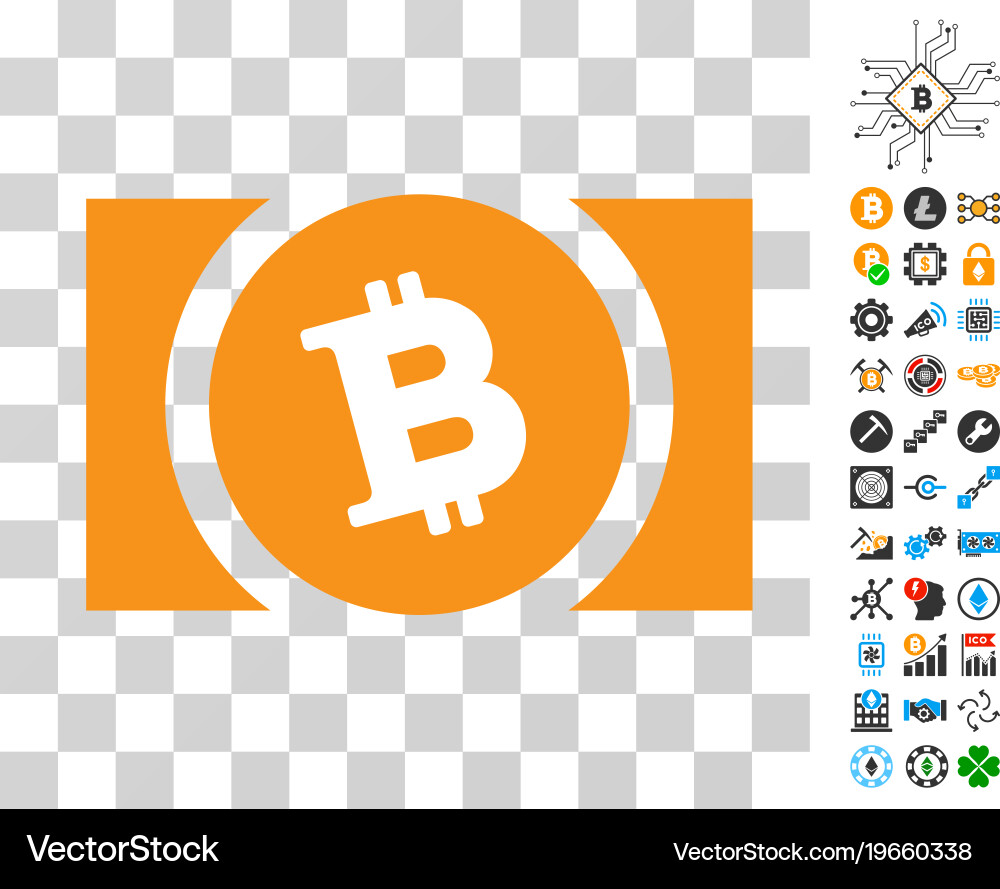 Bitcoin cash icon with bonus – Royalty-Free Vector | VectorStock