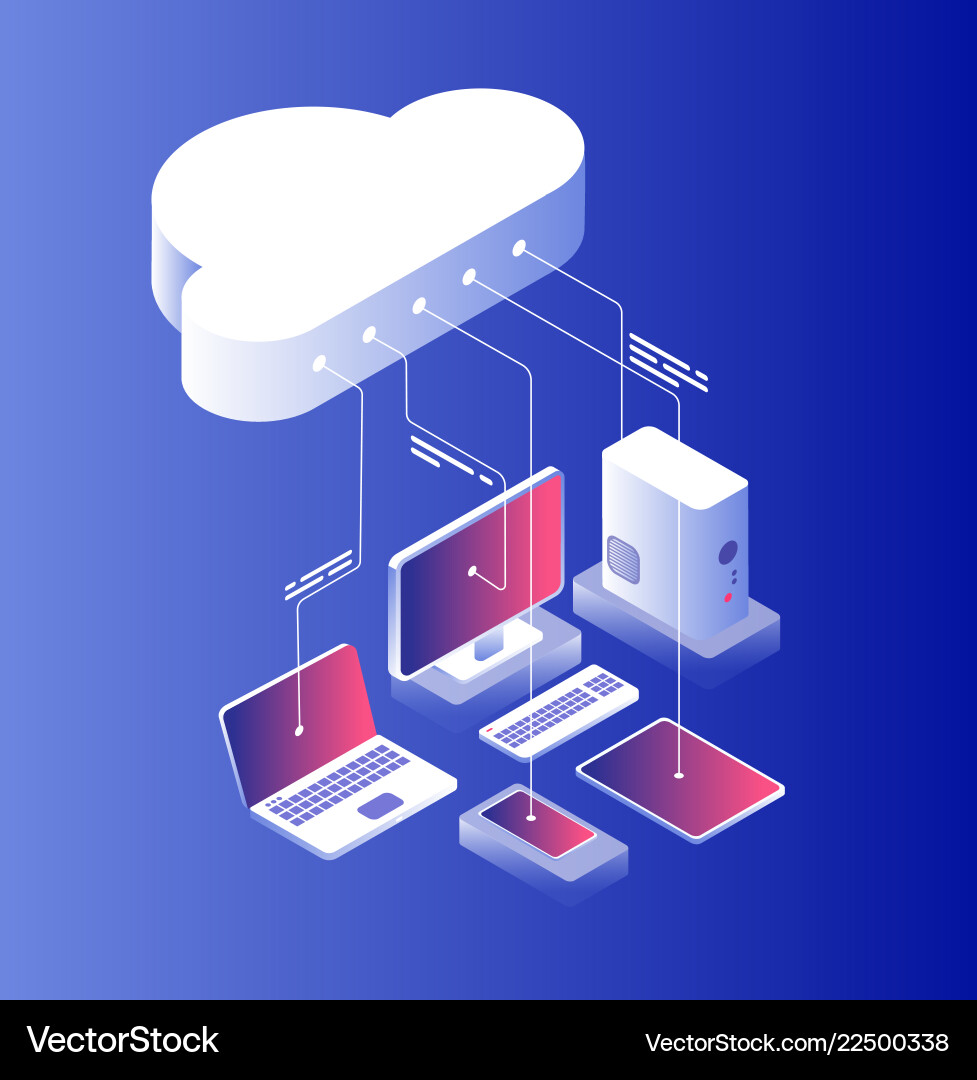 Cloud Computing Technology vector image