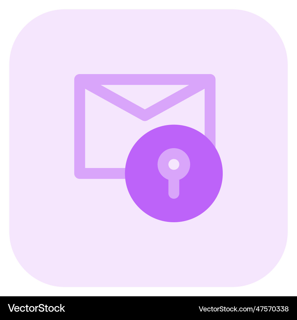Digital message encrypted for security vector image