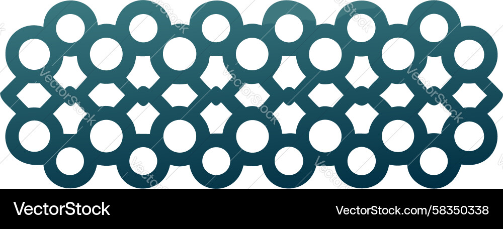 Geometric Circle Rows Pattern Vector Image