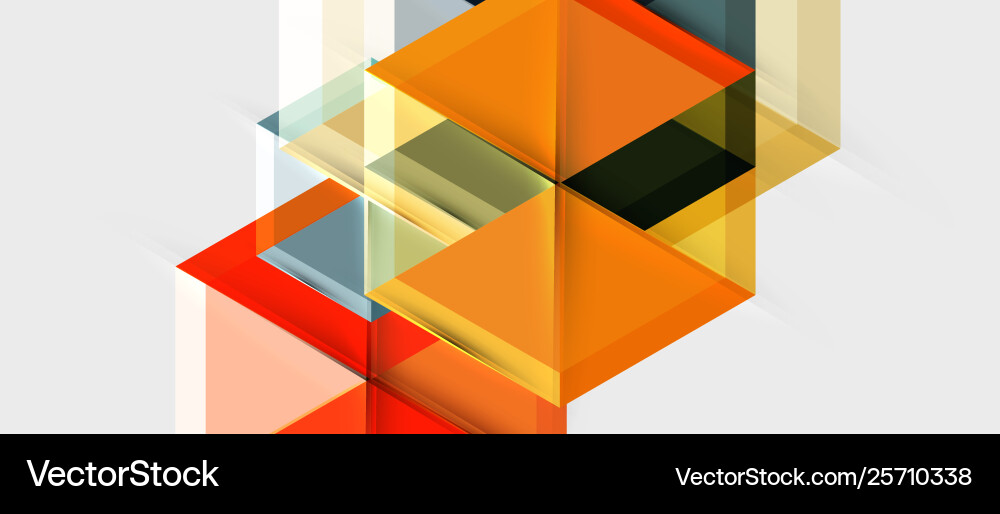 Geometric triangle and hexagon abstract background Vector Image