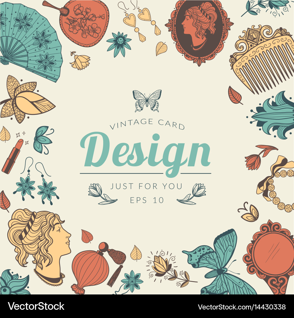 Sketch objects composition Vector Image
