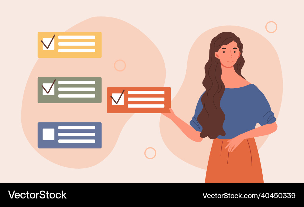 Concept of task completion Concept of task completion Vector Image