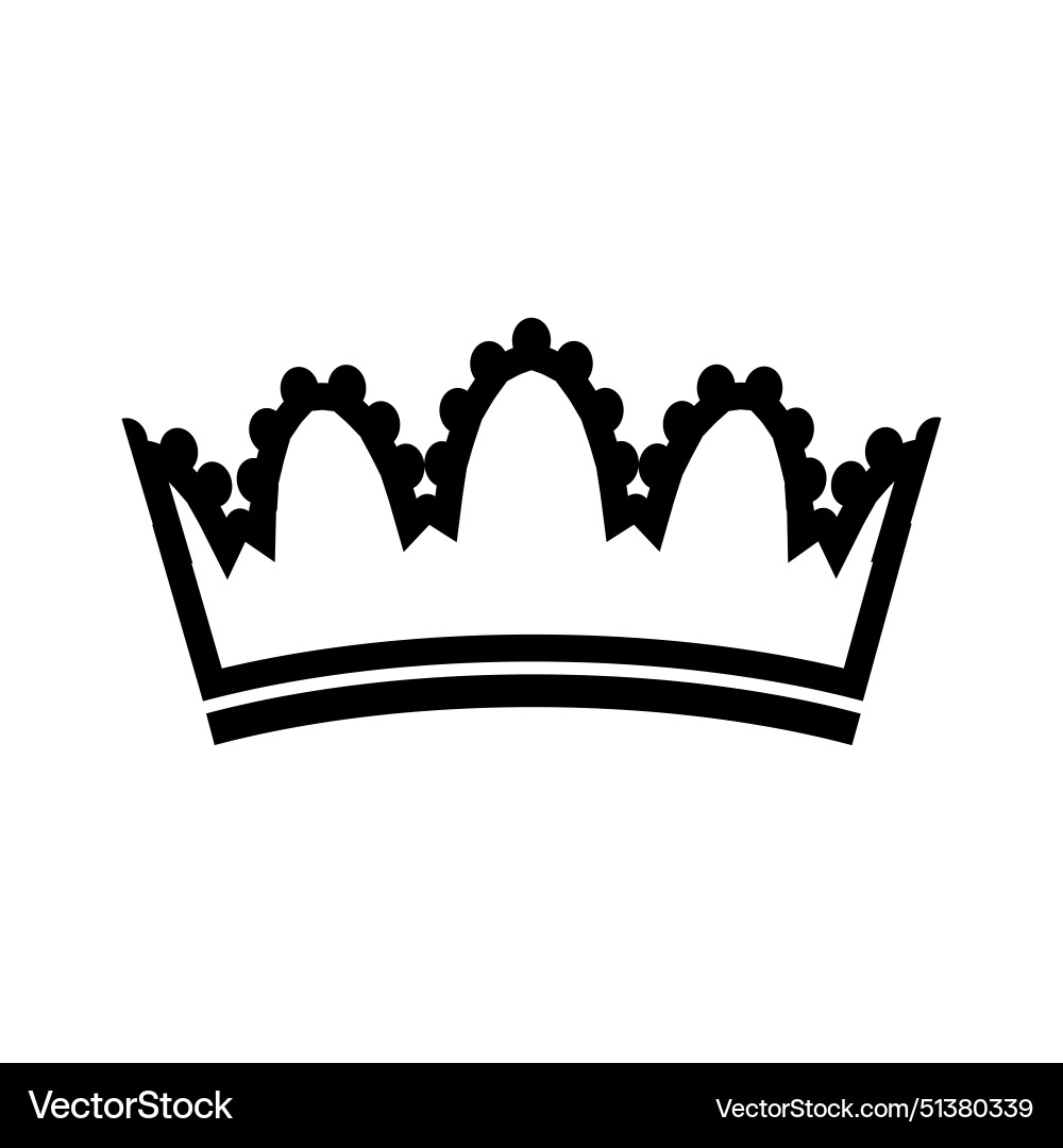 Crown icon element design Royalty Free Vector Image