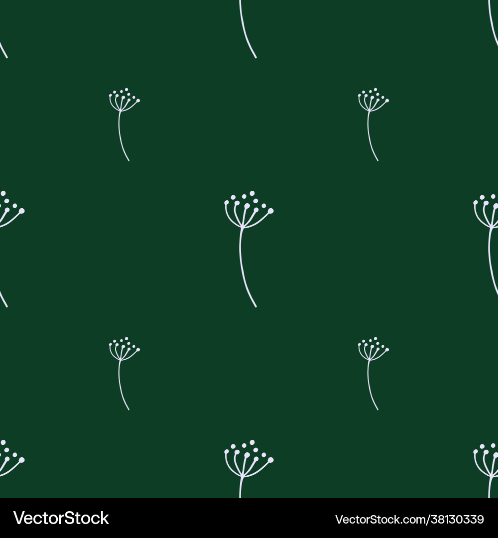 Minimalistic botany seamless pattern with rowan Minimalistic botany seamless pattern with rowan Vector Image