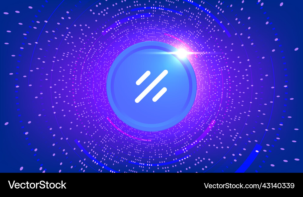 Project galaxy gal coin banner Vector Image